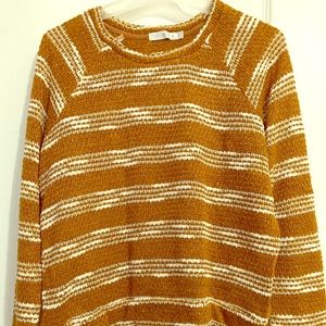 Golden brown quirky brand sweater